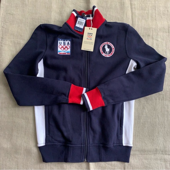 Rare Team USA Official Olympic Collection Zip Up Jacket Sweater - Picture 16 of 16